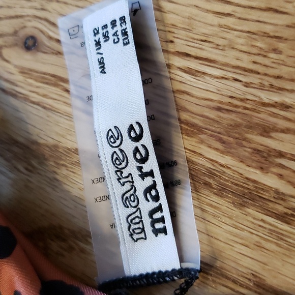 (8) NWT Maree Maree Leopard Print One Shoulder One Piece Swimsuit Austrailian - Picture 3 of 11